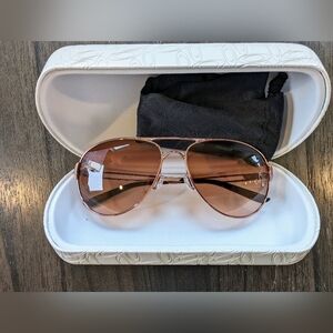 Oakley rose gold aviator women's sunglasses